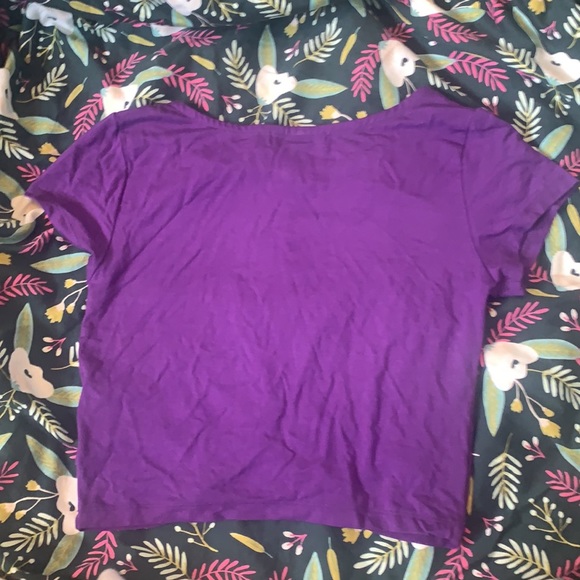 Purple Crop Top - Picture 2 of 3